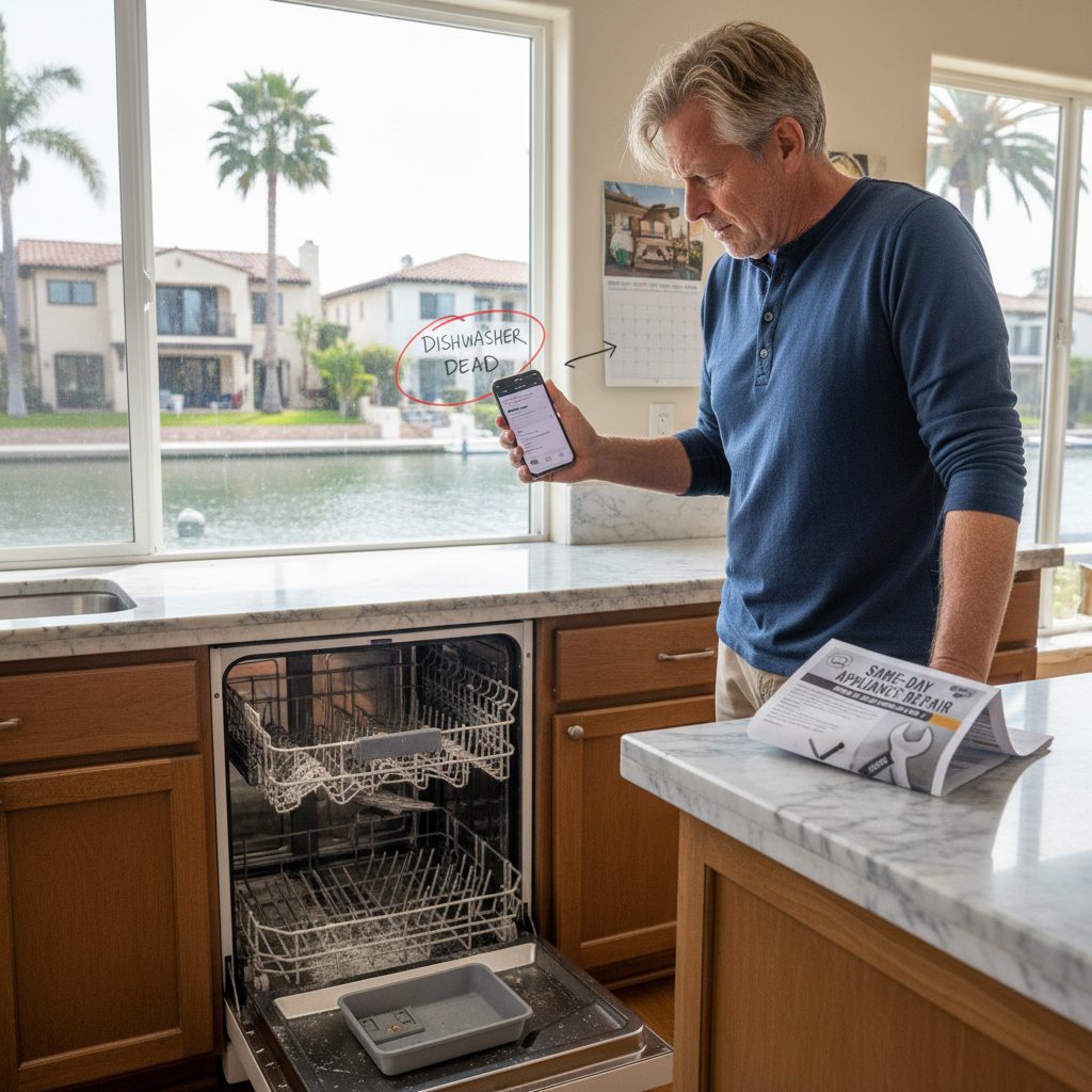 How Moderate Coastal Humidity Near Naples Canals Affects Dishwashers and When to Book Same-Day Appliance Repair